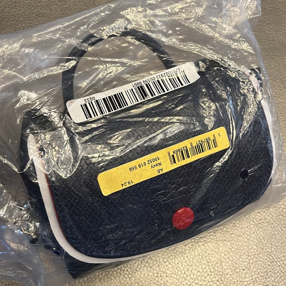NWT Longchamp Le Pliage Club mini backpack Navy - Picture 7 of 12